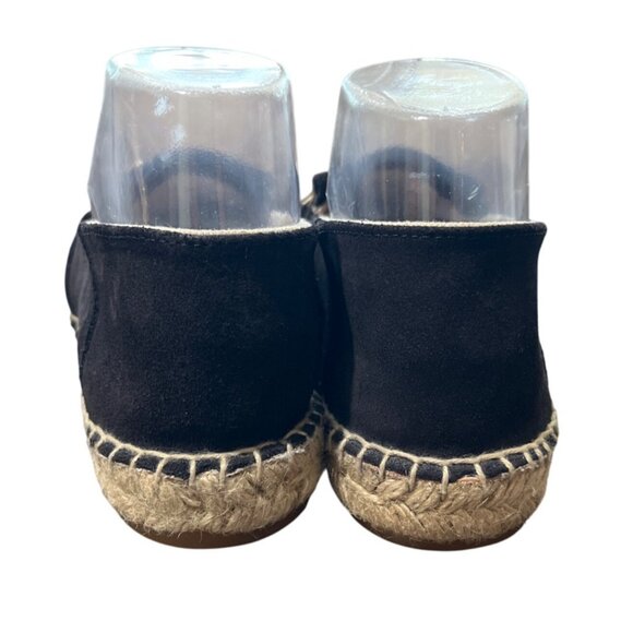 Massimo Dutti Black Suede Espadrille Loafer Gold-Chain Fringe EU 38 / US 7.5 - Picture 4 of 10